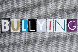 nurse bullying in cutout letters