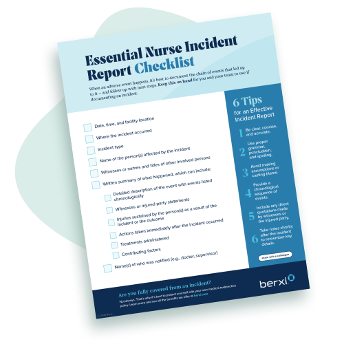 incident report checklist asset image